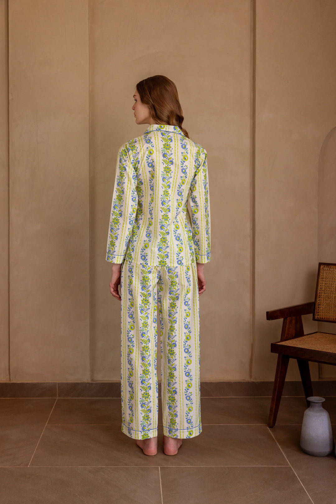 Seafoam Garden Organic Cotton Pajama Set