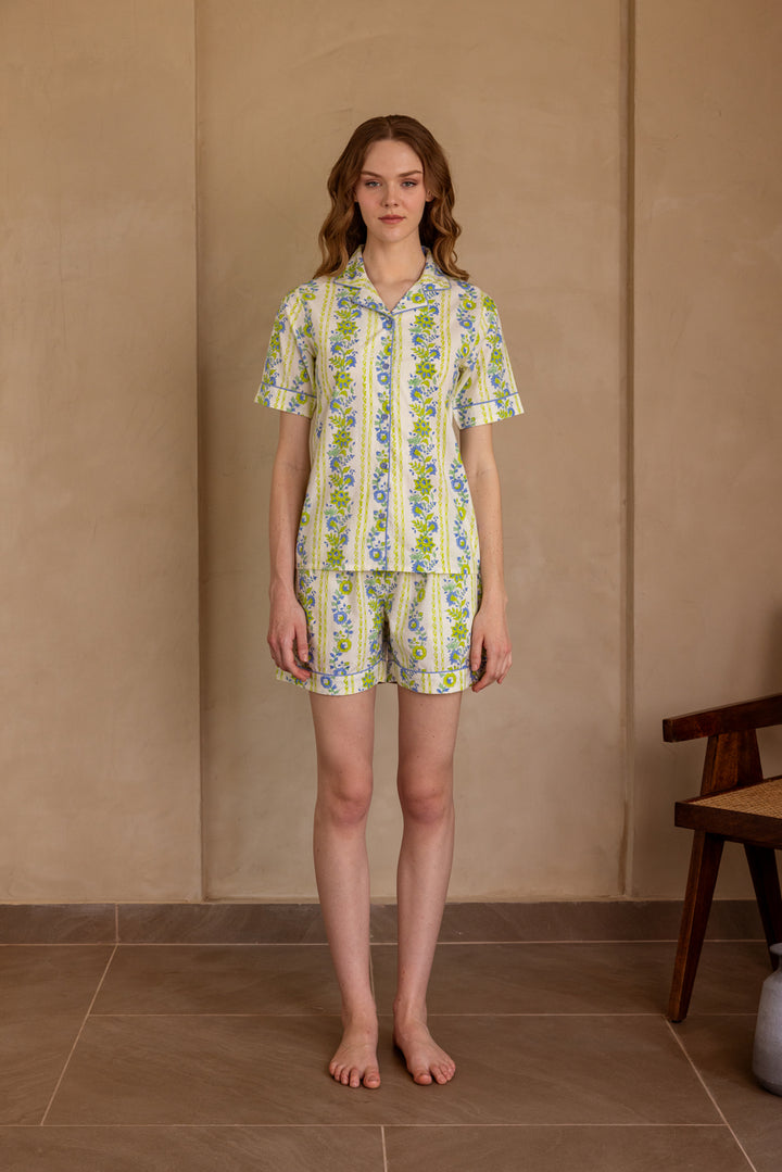 Seafoam Garden Organic Cotton Short Set