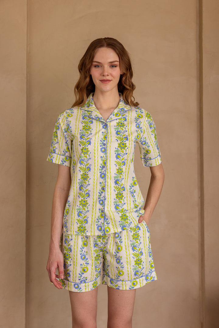 Seafoam Garden Organic Cotton Short Set