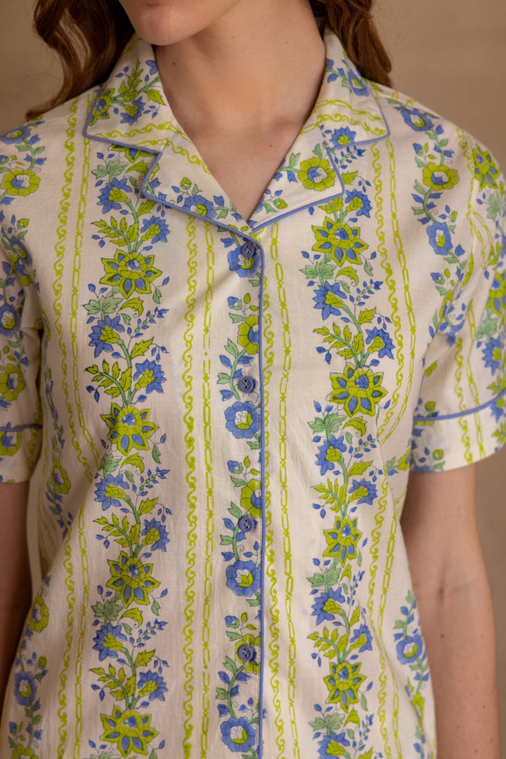 Seafoam Garden Organic Cotton Short Set