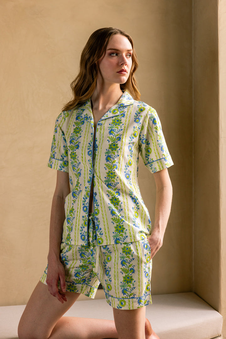 Seafoam Garden Organic Cotton Short Set