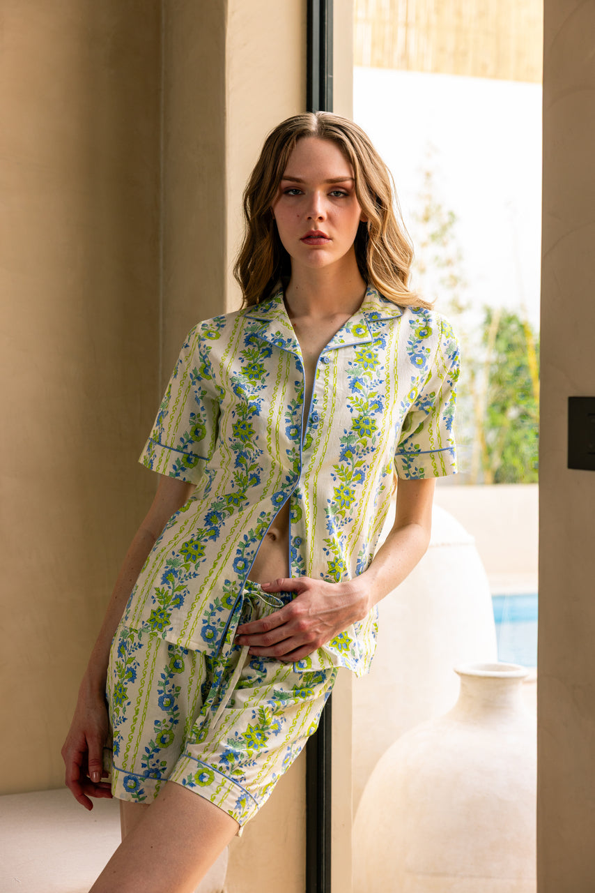 Seafoam Garden Organic Cotton Short Set