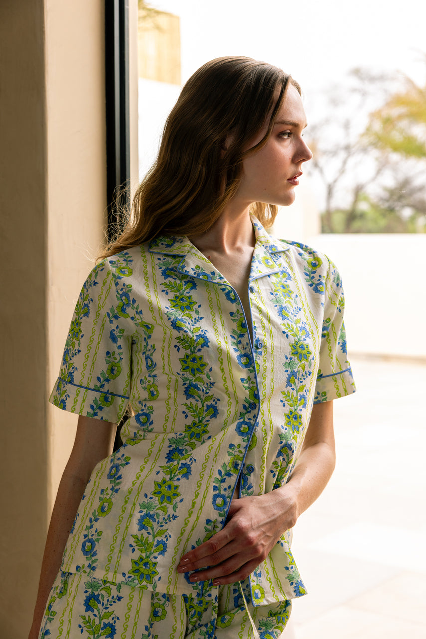 Seafoam Garden Organic Cotton Short Set