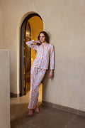 Dawn Mist Cotton Long Pajama Set