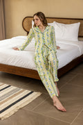 Seafoam Garden Organic Cotton Pajama Set